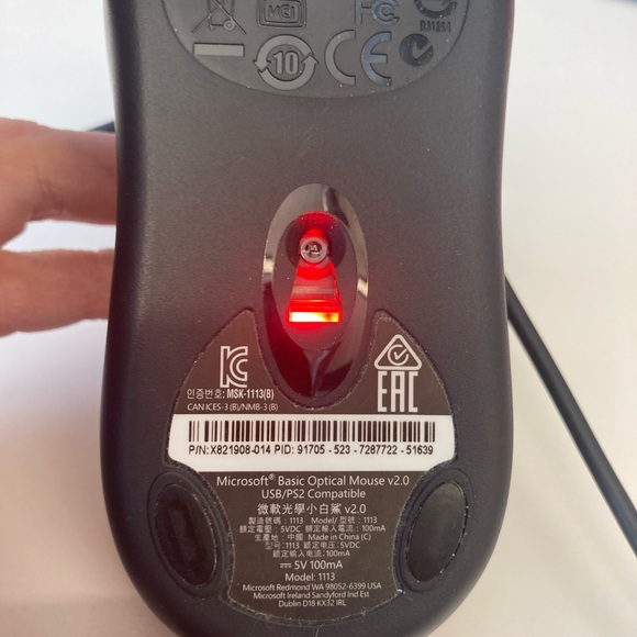 Wired Microsoft mouse - Picture 2 of 2